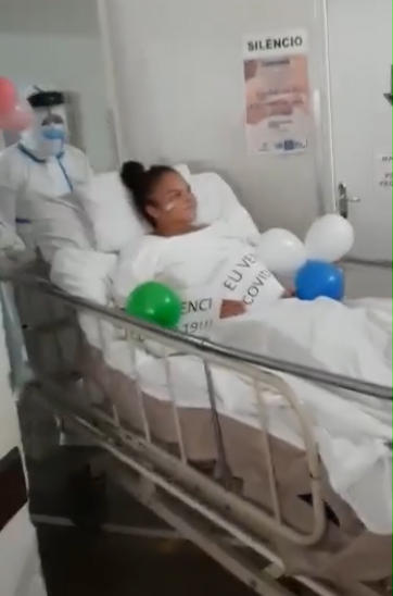 Betinha, Técnica de enfermagem do HRS, deixa UTI, após vencer a covid-19